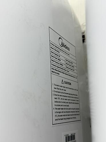 водонагреватель midea: Накопительный водонагреватель Объем бака: 30 л, Электрический, Регулятор температуры, Эмалированная сталь, Новый — 2