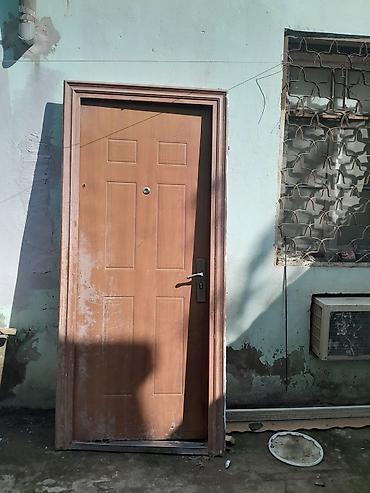 drel satisi: Taxta üslubunda giriş qapısı satılır. - Material: MDF/taxta dekorlu — 1
