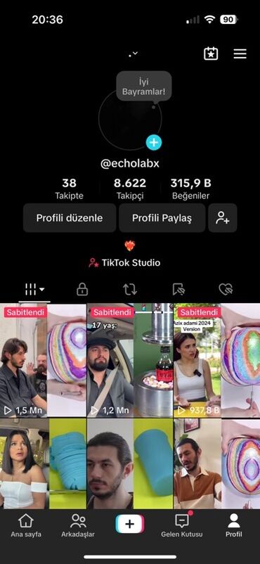 xiaomi redmi 9 t: 8.6k tiktok hesabı satılır. Original takipçi. Panel yoxdur . Əlaqə wp