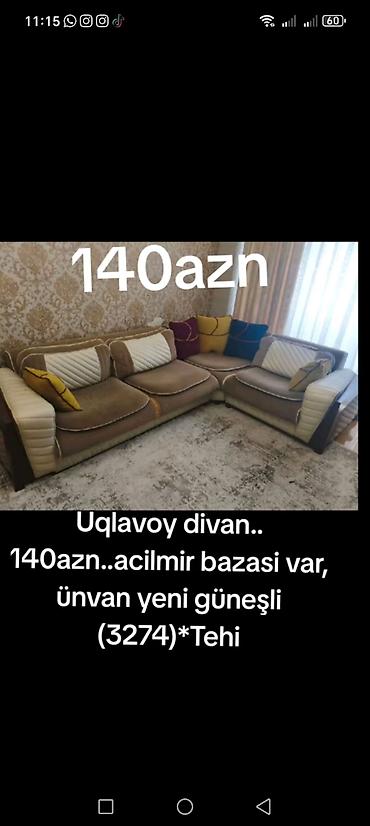 lalafo gence ev esyalari: Divan 140azn yalnız vap çatda yazin elanin şəklin atin 😊 — 1