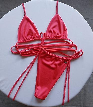 sanja: Bikini kupaći kostim – trodelni set (gornji deo + gaćice sa vezivanjem — 1