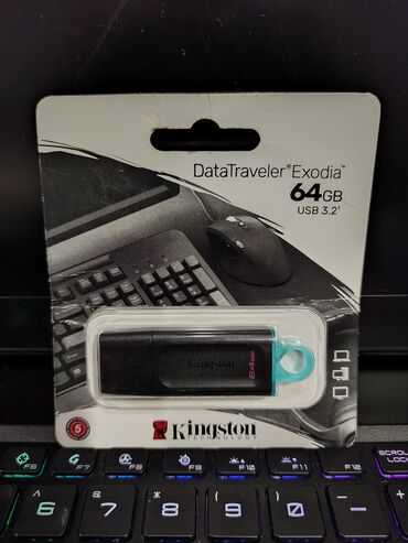 дисковод для пк: USB накопитель Kingston DataTraveler Exodia 64 GB / USB 3.2