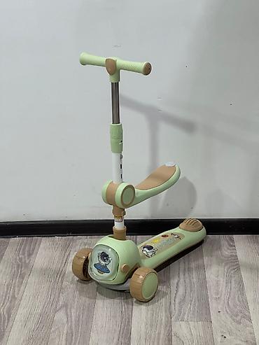 Samokatlar: 🛴 3 Təkərli Uşaq Samokatı (Oturacaqlı Model) 👧 Balacalar üçün həm — 6