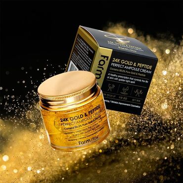креми прикатен: Ампульный крем для лица с золотом и пептидами FarmStay 24K Gold &