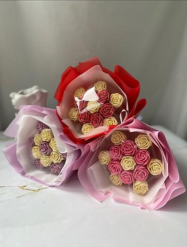 Съедобные букеты: 🍫🌹 ШОКОЛАД ГҮЛДӨР – ТАТТУУ СЕЗИМДИН ЭҢ СУЛУУ БЕЛЕГИ! 🌹🍫 Гүл соолуйт… — 12