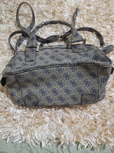 Torbe: Torba za rame, Guess, Materijal: Platno — 4