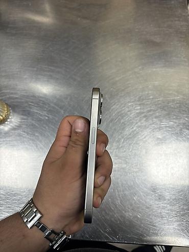 ref iphone satisi: IPhone 15 Pro, 128 GB, White Titanium, Face ID, Simsiz şarj, Zəmanət — 6