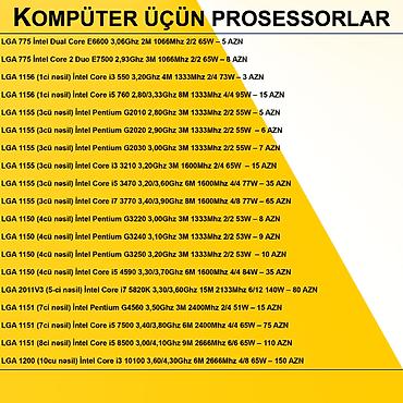 Prosessorlar: Kompüter üçün Prosessorlar ⭐LGA 775 İntel Dual Core E6600 3,06Ghz 2M — 2