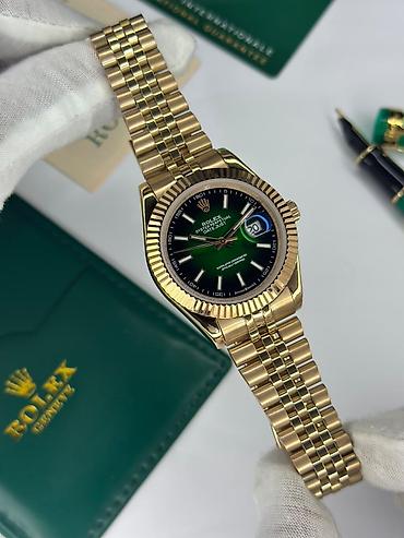 Личные вещи: Новый, Наручные часы, Rolex, цвет - Золотой — 2