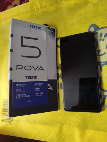 принеси старый телефон получи новый: Tecno Pova 5, 128 ГБ, цвет - Синий, 2 SIM