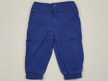 Spodnie i Legginsy: Niemowlęce spodnie materiałowe, 9-12 m, 74-80 cm, stan - Dobry