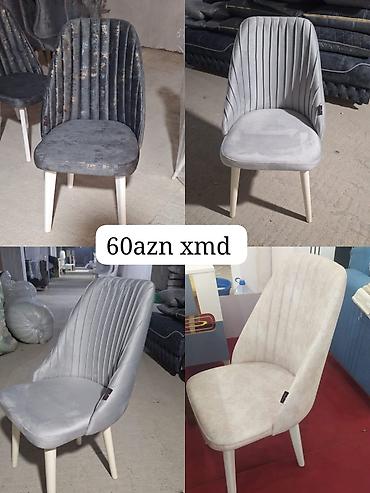 sunger: Masa otağı və qonaq otağı üçün rahat yumşaq stullar. - Model: dik — 1