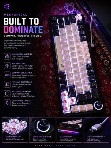 driver: Blueforce Orbiter RGB Mexaniki Gaming Klaviatura – Red Switch — 1