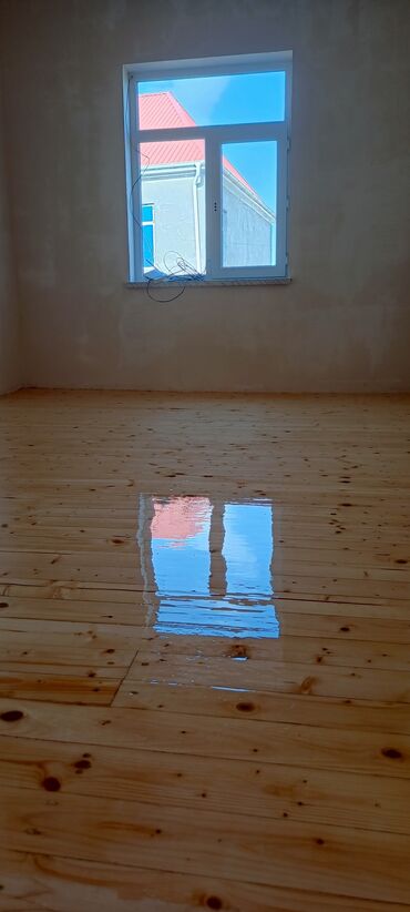 Döşəmə işləri: Pol yonqusu dolğu lak daxil iş mükəmməl olarağ işlənir — 7