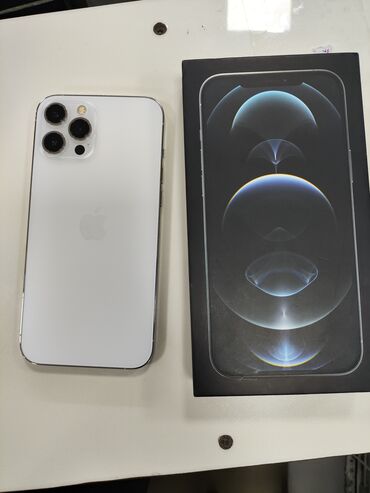 купить компьютер с процессором intel core i5: IPhone 12 Pro Max, Колдонулган, 512 ГБ, Күмүш, Коргоочу айнек, Каптама, Куту, 82 %