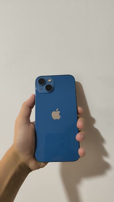айфон 11 на запчасть: IPhone 13, Колдонулган, 128 ГБ, Көгүлтүр, Коргоочу айнек, Каптама, Кабель, 89 %