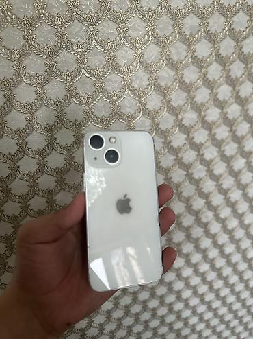 Apple iPhone: IPhone 13 mini, Б/у, 128 ГБ, Белый, Чехол, 100 % — 1