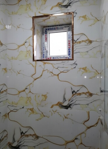 Plitə işləri: Xidmət: Kafel-metlax və fasad işləri Təsvir: - Hamam, sanitar — 1