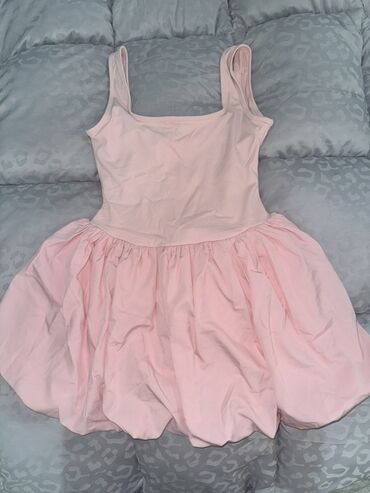 детские вещи с: Детское платье, цвет - Розовый, Новый