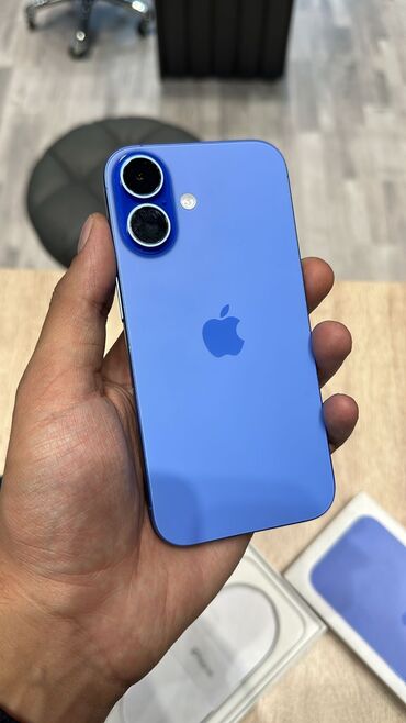 Apple iPhone: IPhone 16, 128 GB, Blue Titanium, Zəmanət, Sənədlərlə