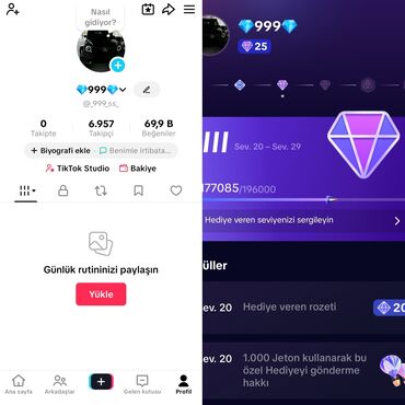 лишоу для похудения: 25 level tiktok satılır, 7 k orginal takipçi aktivliyidə super