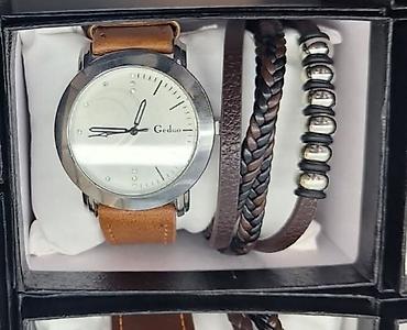 Setovi nakita: Set: Narukvica, Materijal: Koža — 5