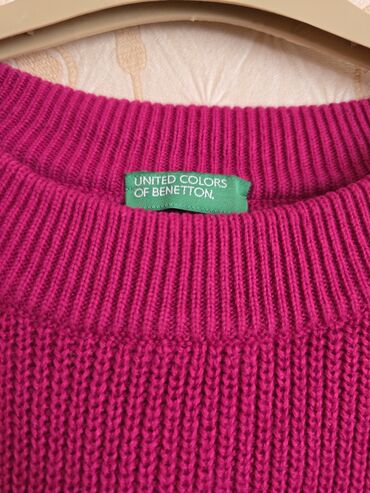 böyük ölçülü kişi sviterləri: Кофта, Benetton, S (EU 36), цвет - Розовый