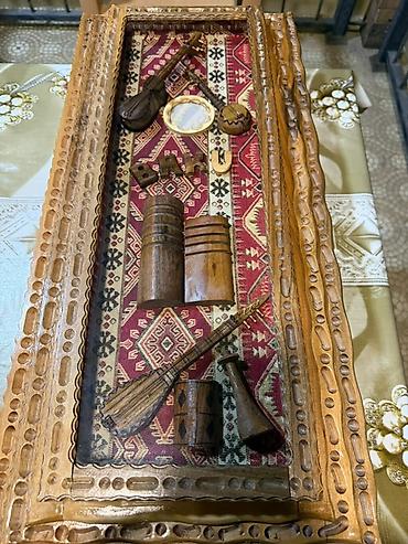 xonça novruz bayramı: Ağacdan əl işi dekorativ tablo-kitabça - Material: tamamilə təbii — 2