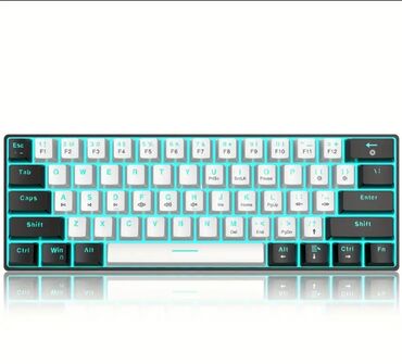 Planşetlər: SNPURDİRİ MAVİ İŞIQLI KEYBOARD. YENİ. mexaniki klaviatura. Red