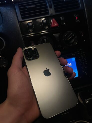 Apple iPhone: IPhone 12 Pro, 128 ГБ, Серебристый, Защитное стекло, Чехол, 77 %