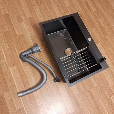 Mətbəx çanaqları: Yeni Kvadrat Mətbəx çanağı, Şkafsız, Paslanmaz polad, Pulsuz çatdırılma — 3