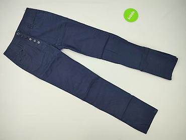 granatowa: H&M, Spodnie materiałowe damskie, rozmiar S — 2