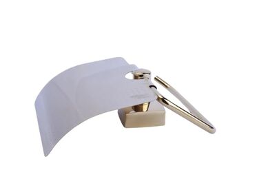 Çanaqlar, tülpanlar: Tualet kağızı üçün divar tipli tutacaq – üstü qapaqlı model -