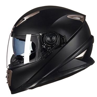 защитный костюм мотоциклиста: Рассрочка!Шлем для мотоцикла Чёрного Цвета! Матовый чёрный и Чёрный