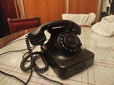 Fiksni telefoni: Stari retro fiksni Simens bakelitni telefon vintageRadi. Malo se — 11