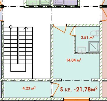 квартира без посредников низкий цена аренда: 1 комната, 22 м², 3 этаж