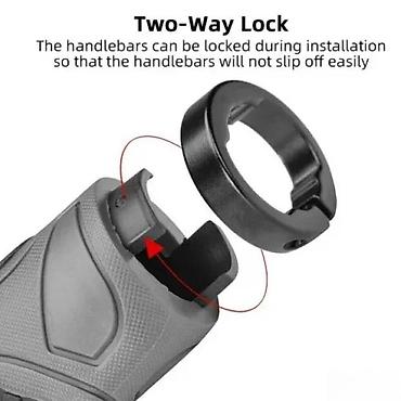 duplim: GRIPOVI ERGO, SIVO - CRNI SA LOCK-OM | Materijal: plastika + guma — 3
