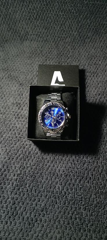 Qol saatları: Mavi Premium class saatlar 💙✨ Gümüş detallarla, işıqda parlayan dizayn — 3