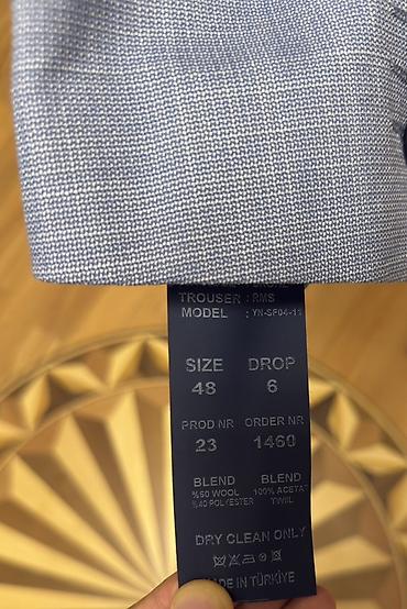 Kişi geyimləri: Kişi kostyumu – 2 parça (pencək və şalvar) Heç geyinilməyib.Slim fit — 4