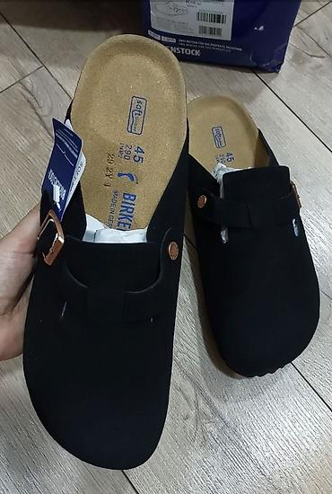 мужской босоножки: Мужские сандалии, 45, Birkenstock, Новый, цвет - Черный, Самовывоз — 1