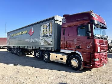 used truck concrete mixer: Тягач, DAF, 2013 г. — 2