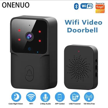 məişət texnikası: ONENUO Wifi Video Doorbell TUYA Smart qapı zengli zvanok yüksek