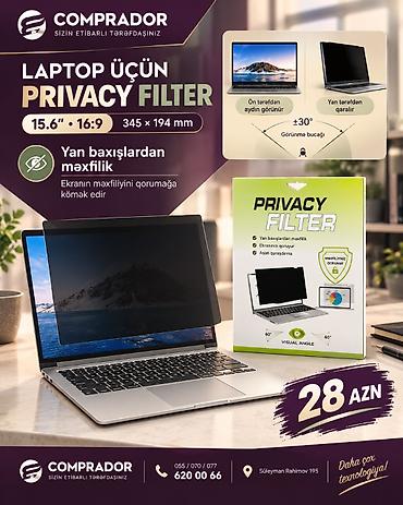 Screen Protector 15.6" (345x194mm / 16:9) - Noutbuk ekranınızı