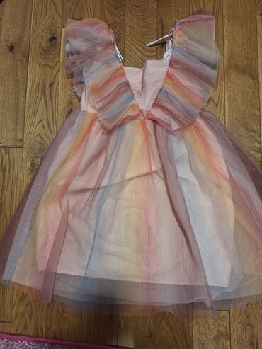 haljinice sa perjem: Zara, Midi, Kratak rukav, 134-140