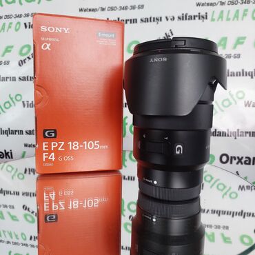 Videokameralar: Sony 18-105 F4.

Çox ideal vəziyyətdə təzə kimi