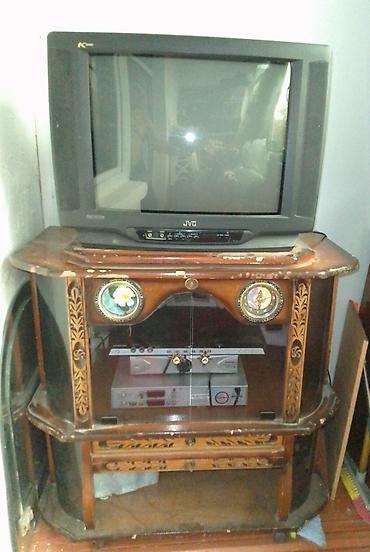 huseyn tv: JVC televizor + televizor altlıgı. JVC kineskop televizor + taxta TV — 1