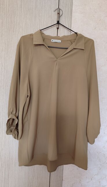 biserli koynekler: 1 dəfə geyilib. Ölçü L/40. Femme Fashion. Rəngi xaki. Səliqəli