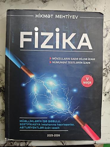 Məhsul: “Fizika” – Hikmət Mehtiyev (V nəşr, 2025–2026) Xüsusiyyətlər lalafo.az -da Məhsul: “Fizika” – Hikmət Mehtiyev (V nəşr, 2025–2026) Xüsusiyyətlər