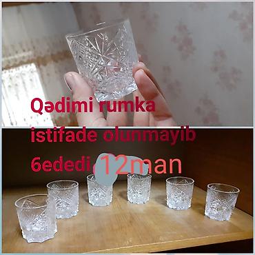 Rümkalar, rəng - Ağ, Xrustal, 6 ədədli dəst lalafo.az -da Rümkalar, rəng - Ağ, Xrustal, 6 ədədli dəst