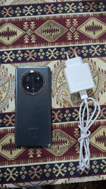 magsafe kabro: Honor X9c, 256 GB, rəng - Boz, Zəmanət, Sensor, Barmaq izi